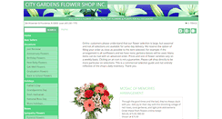 Desktop Screenshot of citygardensflowershop.com